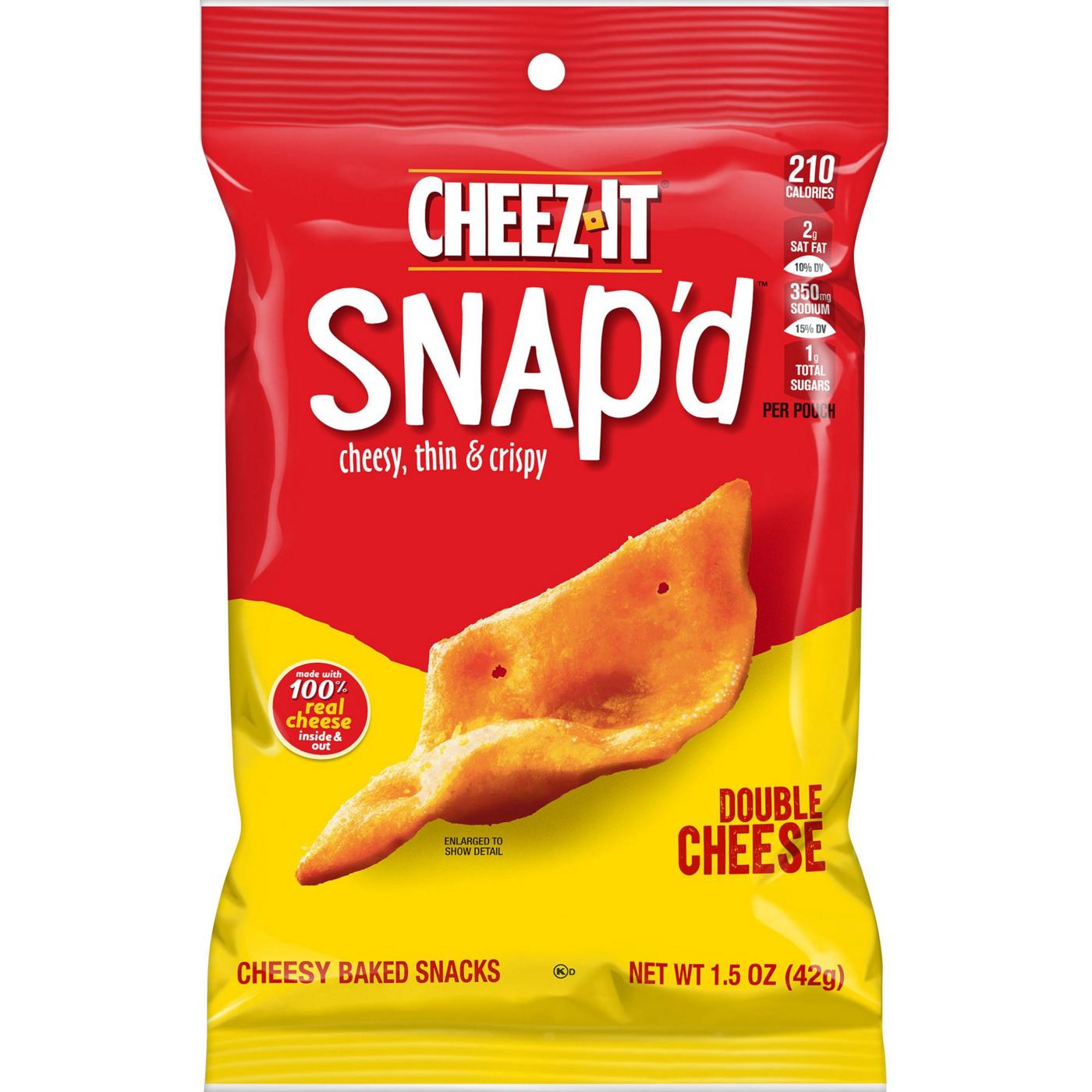 Cheez-It Snap'd Double Cheese Cracker Chips; image 1 of 5