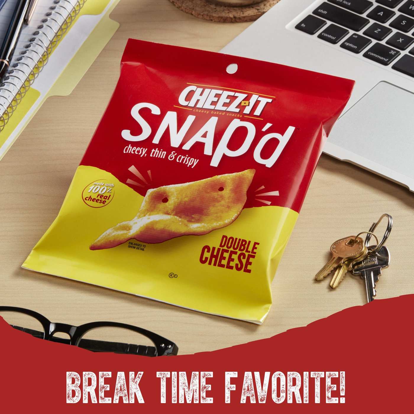 Cheez-It Snap'd Double Cheese Cracker Chips; image 2 of 5