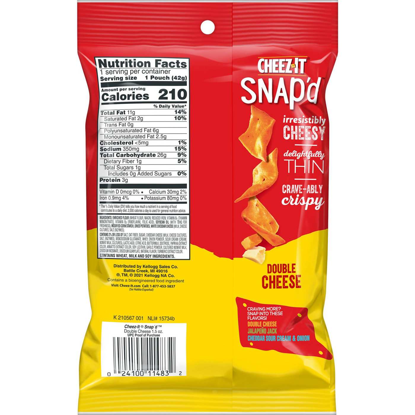 Cheez-It Snap'd Double Cheese Cracker Chips; image 5 of 5