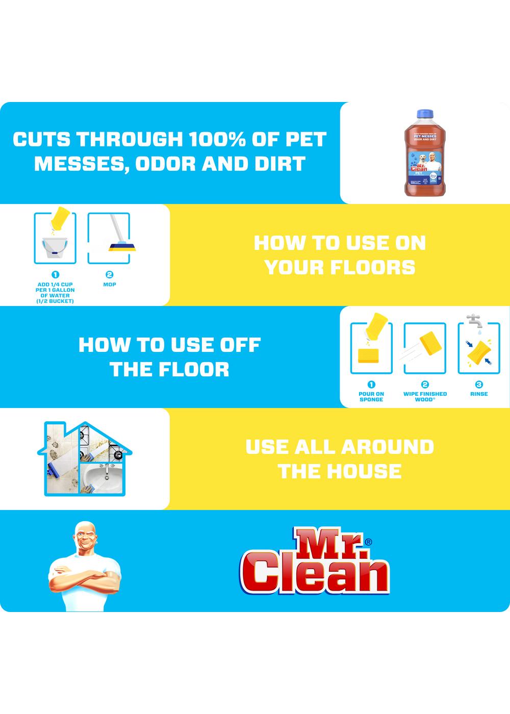 Mr. Clean Pet MultiSurface Liquid Cleaner with Febreze Shop All