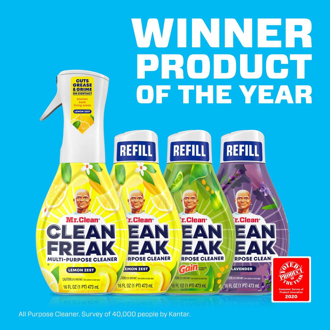 Mr. Clean Lemon Zest Clean Freak Multi-purpose Cleaner - 16 Fl Oz : Target