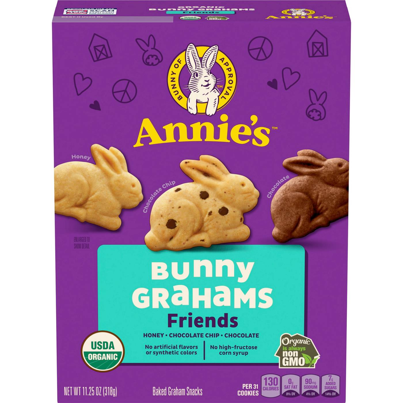 Annie's Organic Friends Bunny Grahams; image 1 of 5