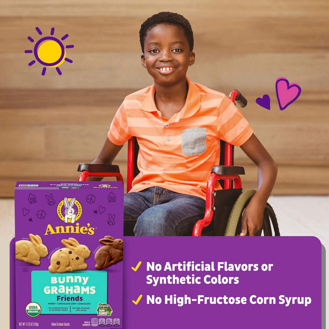 Annie's Organic Friends Bunny Grahams; image 3 of 5