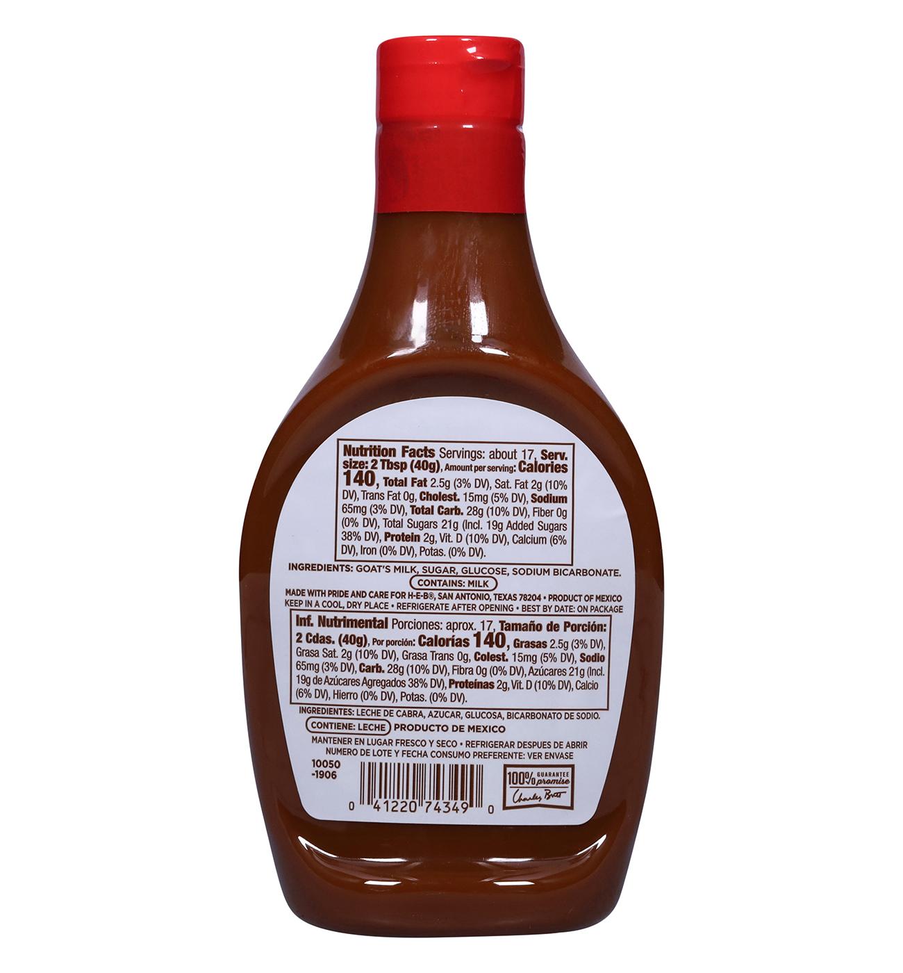 H-E-B Mi Tienda de Leche de Cabra Cajeta Quemada Caramel Sauce; image 2 of 2