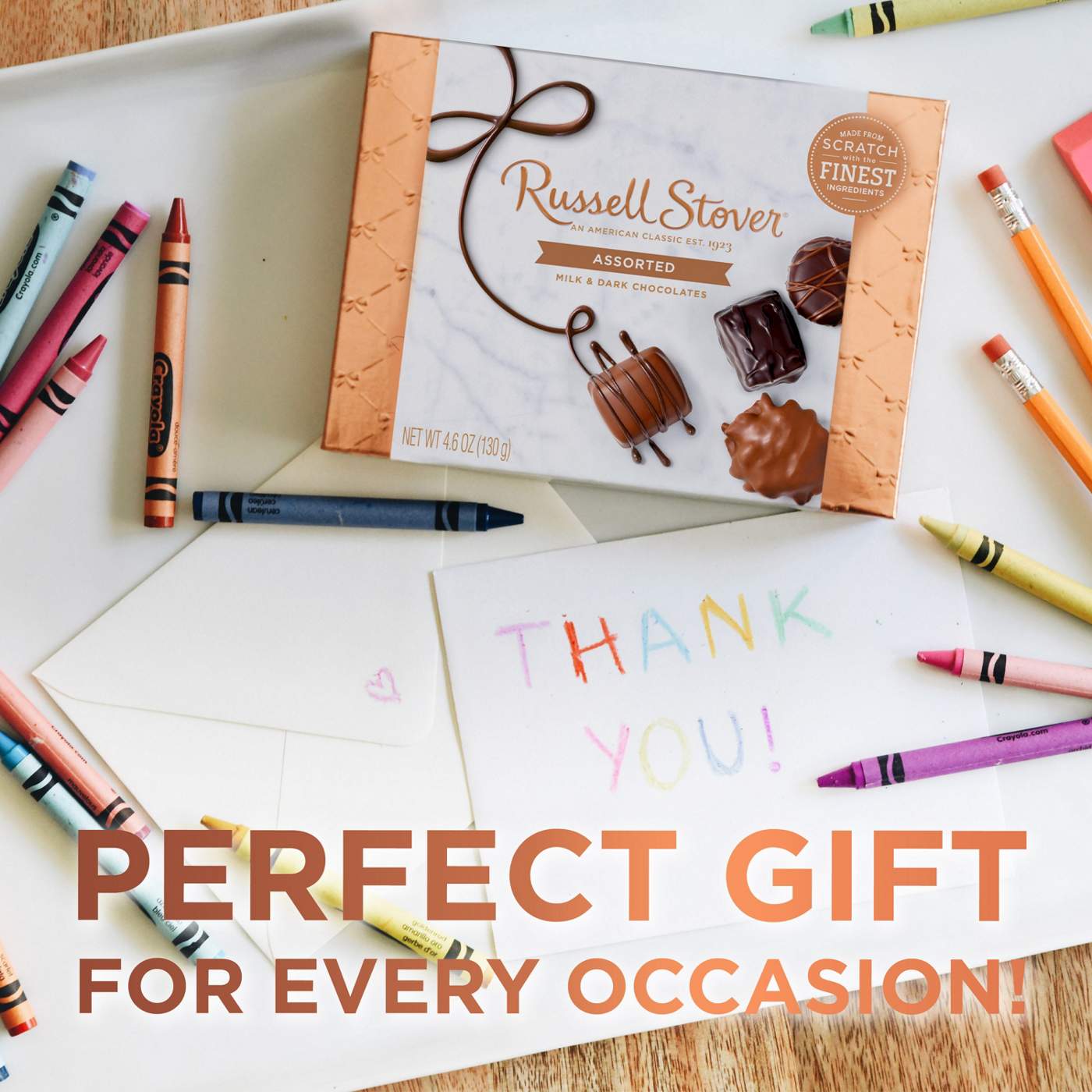 Russell Stover Assorted Chocolates Copper Foil Gift Box; image 7 of 8