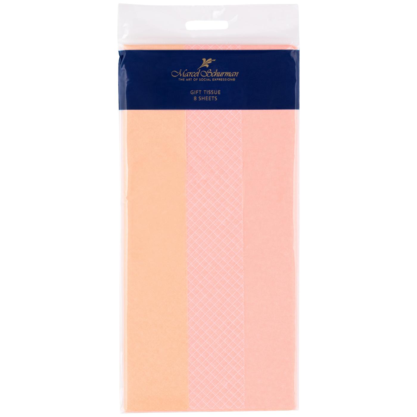 IG Design Checkered Pink Gift Tissue Sheets, 8 ct; image 1 of 2