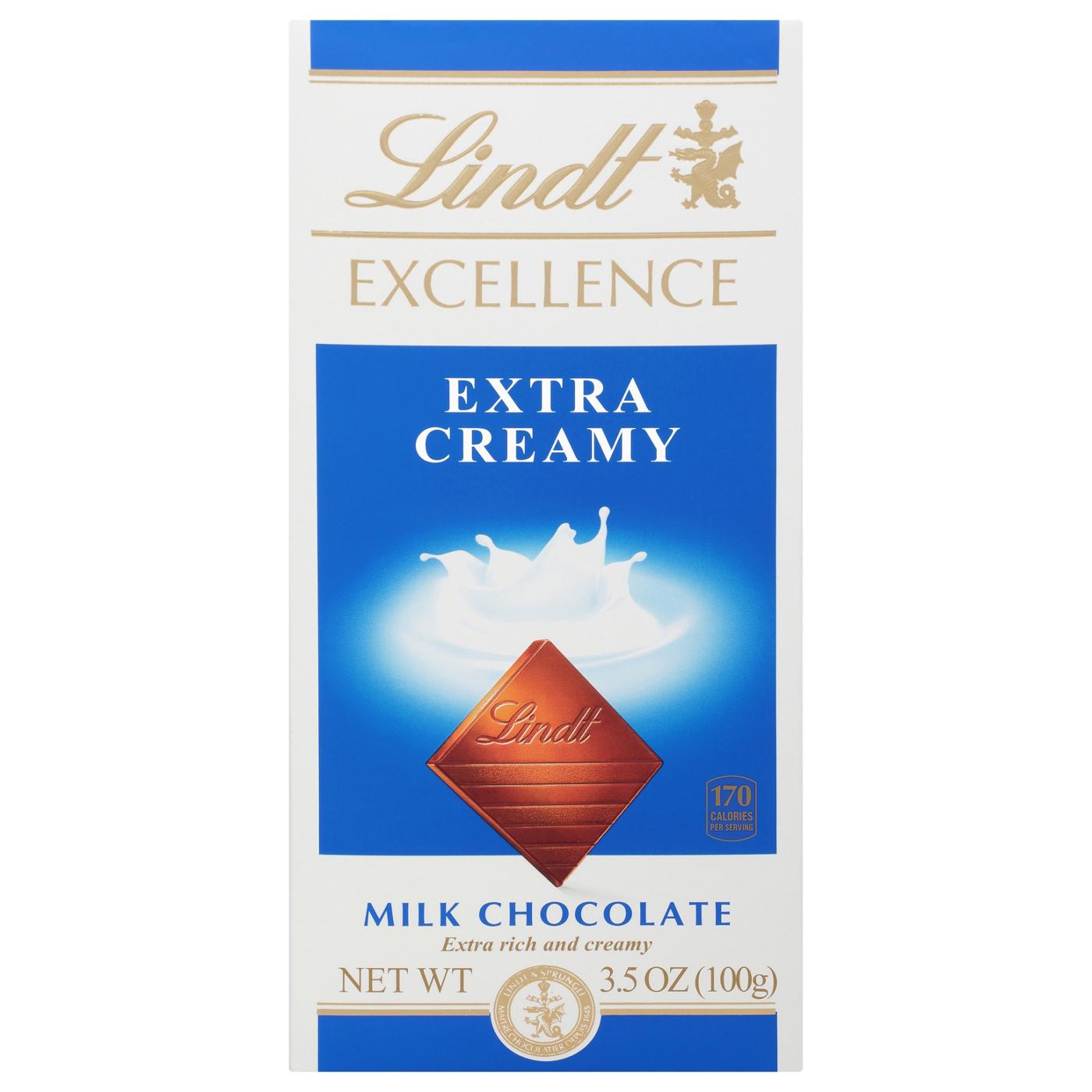 Lindt Excellence Extra Creamy Milk Chocolate Bar; image 1 of 2