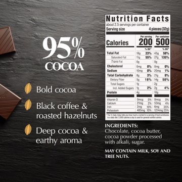Lindt Excellence 95% Cocoa Darks Chocolate Bar