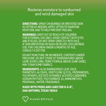 H-E-B Aloe Vera Aftersun Spray, 6.3 oz