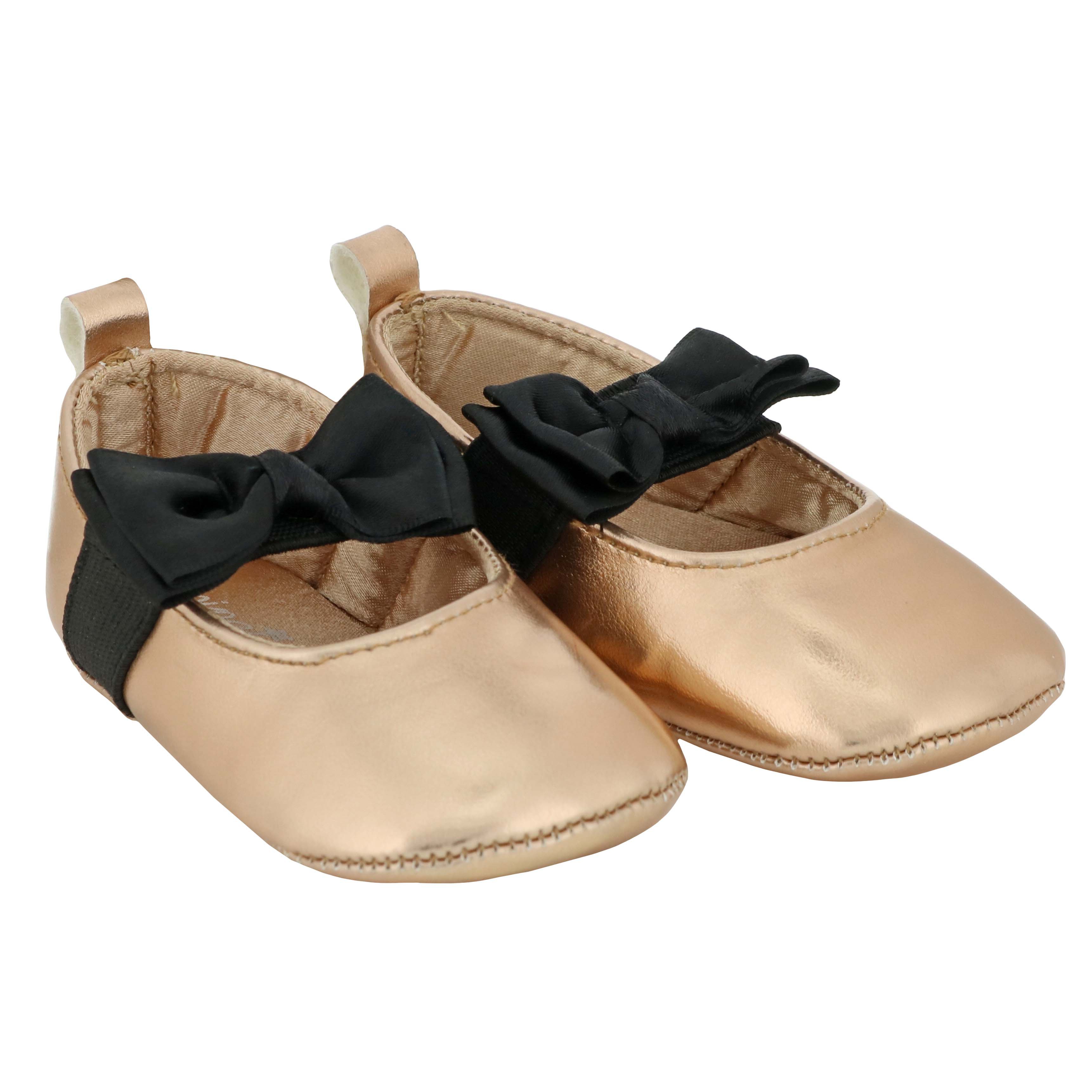 gold baby shoes size 2