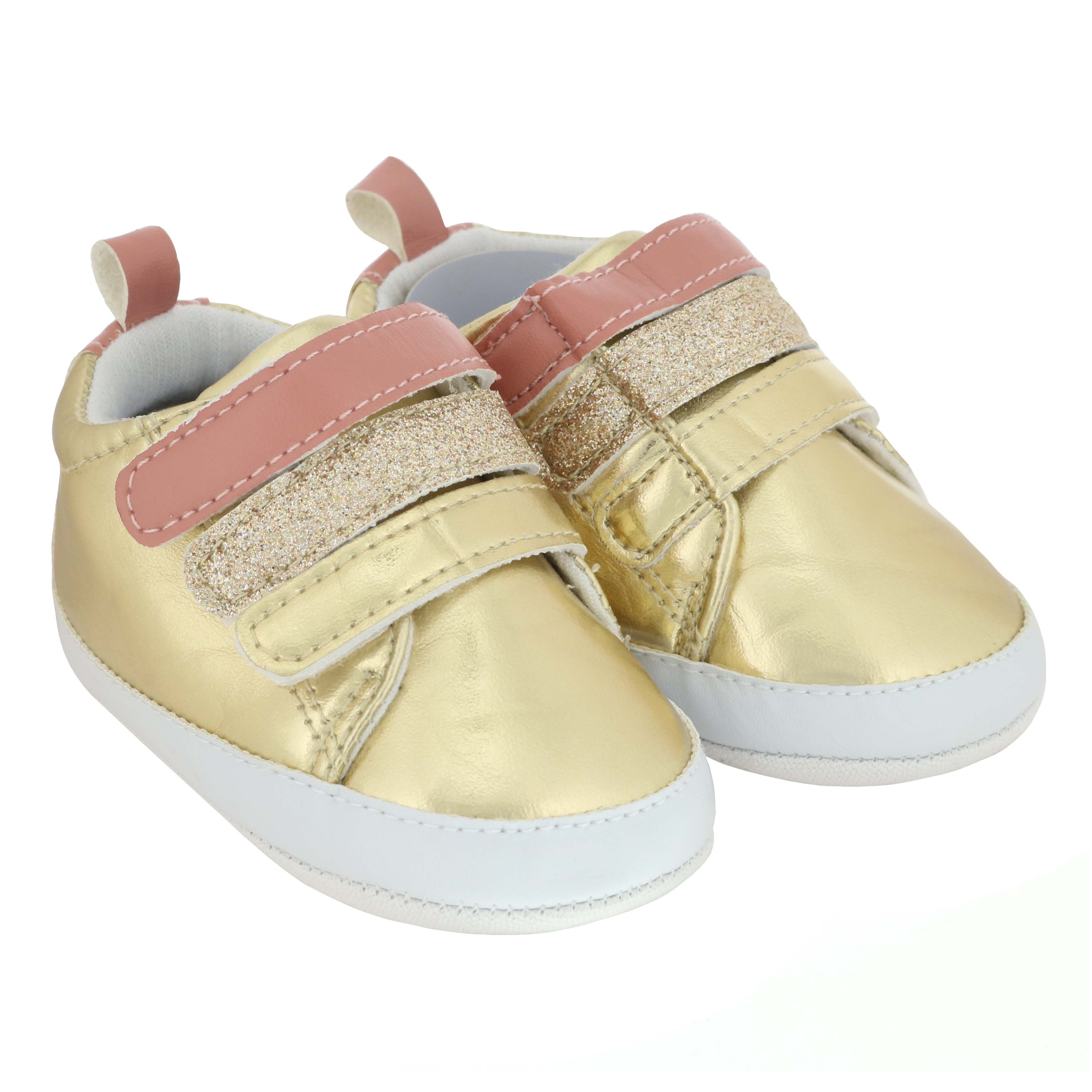 Baby Shoes Soft Sole Gold Metallic Sneaker Size 3 Shop Shoes at HEB