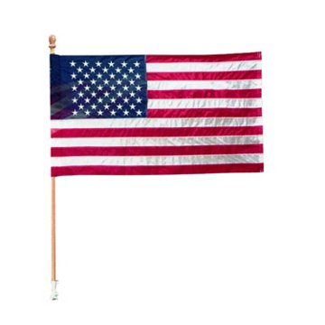 Seasonal Designs Polycotton American Flag Kit, 2.5' x 4'