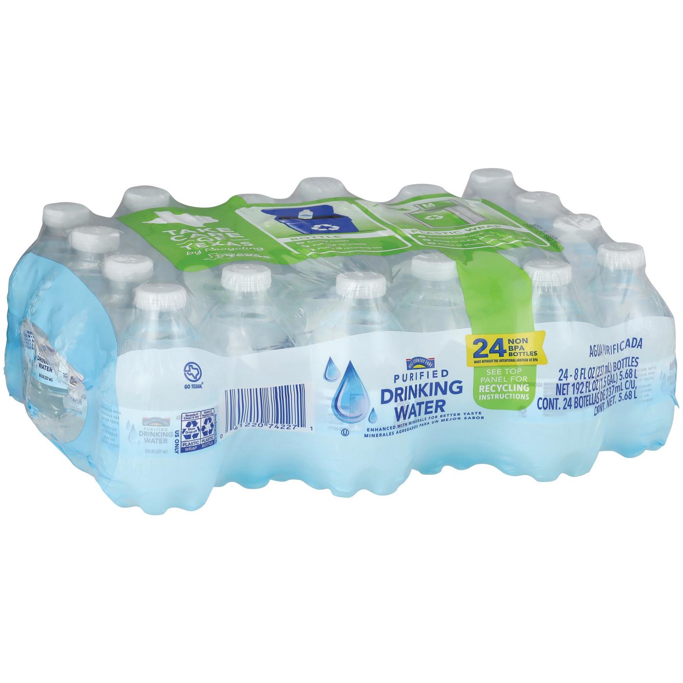 Hill Country Fare Purified Drinking Water 24-pk Bottles; image 2 of 2