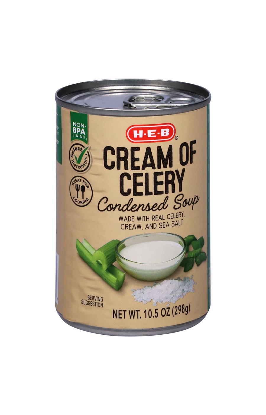 H-E-B Cream of Celery Condensed Soup; image 2 of 9