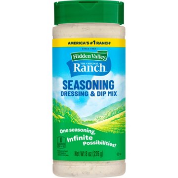 Hidden Valley Original Ranch Seasoning, Dressing and Dip Mix, Shaker Canister, 8 oz