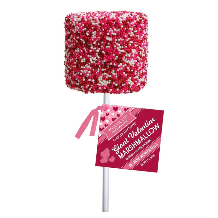 Red Velvet Heart Marshmallow Toppers by Melville Candy Company