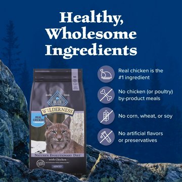 Blue Buffalo Wilderness GF Dry Cat Food - Chicken