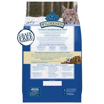 Blue Buffalo Blue Wilderness Chicken with LifeSource Bits Dry Indoor Cat Food, 4 lb