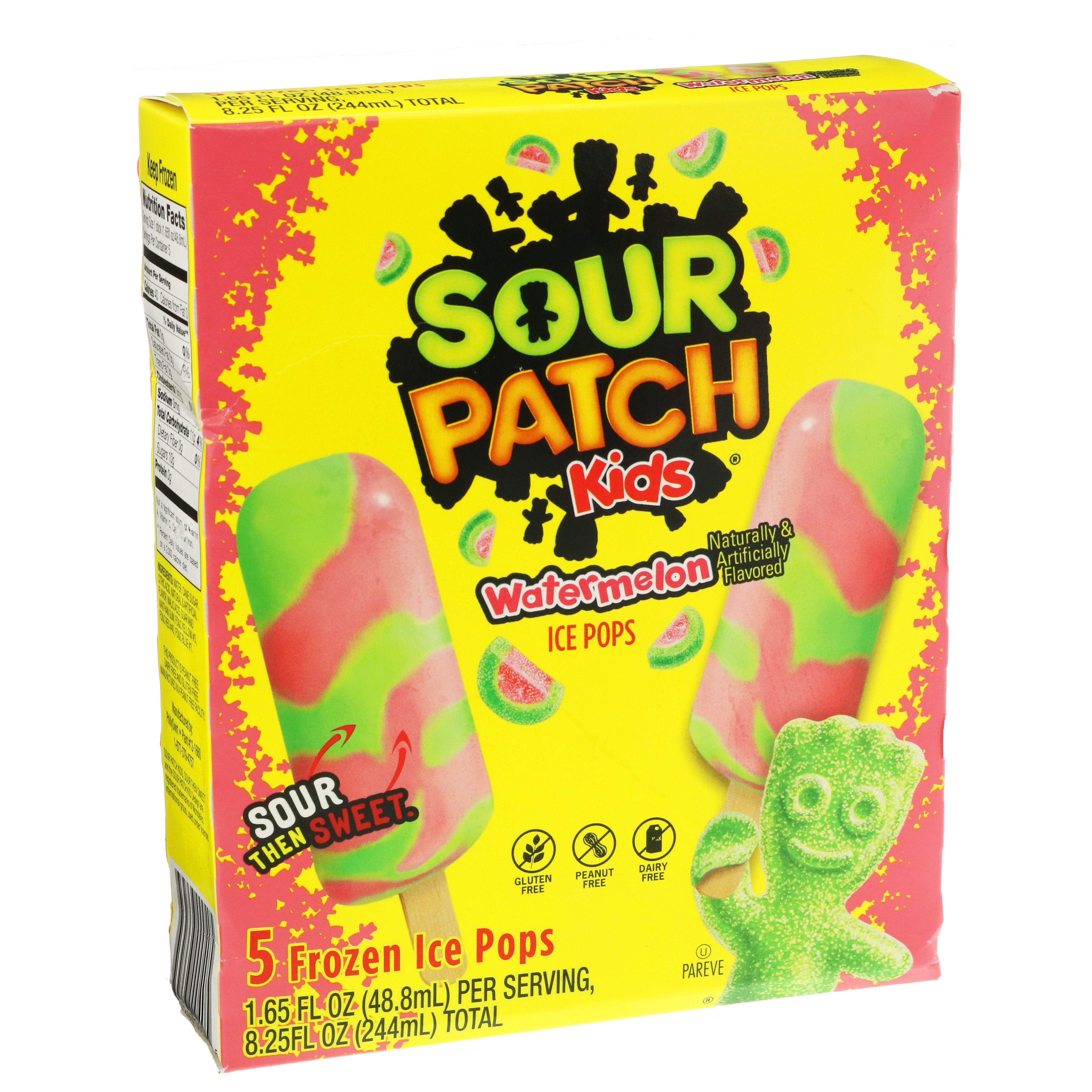 Sour Patch Kids Watermelon Frozen Ice Pops - Shop Bars & Pops at H-E-B