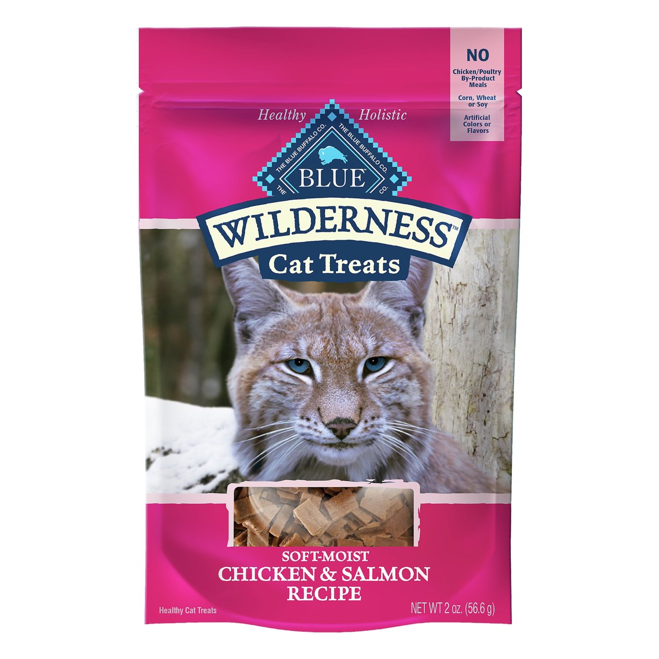 Blue Buffalo Blue Wilderness Chicken Salmon Recipe Soft Moist Cat Treats Shop Cats At H E B