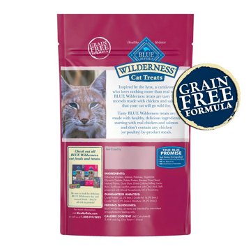 Blue Buffalo Wilderness GF SoftMoist Cat Treats - Chicken & Salmon