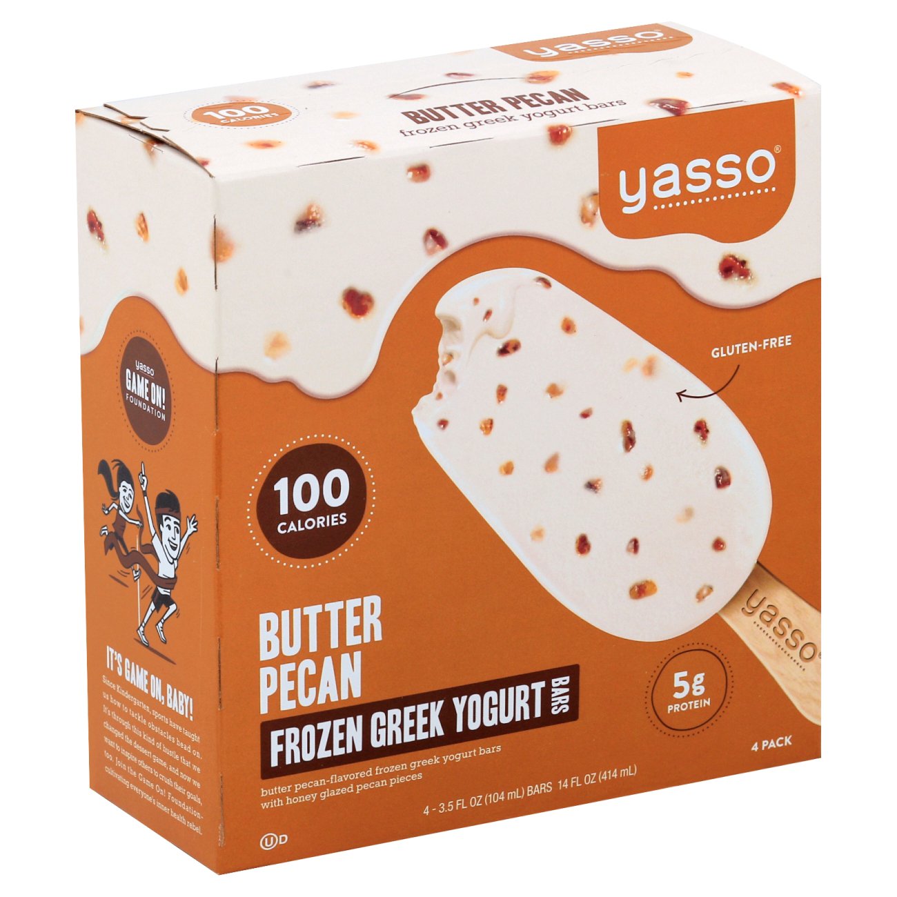 Yasso Butter Pecan Frozen Greek Yogurt Bars Shop Bars & Pops at HEB