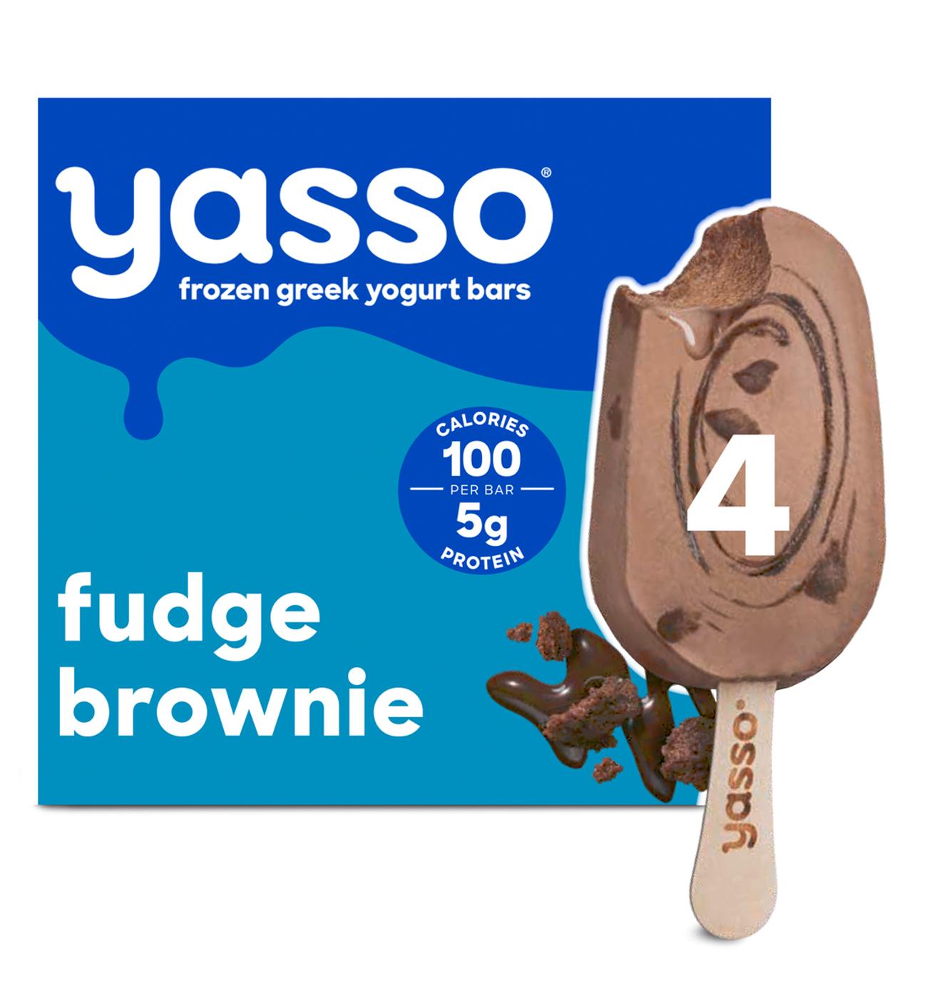 Yasso Fudge Brownie Frozen Greek Yogurt Bars; image 4 of 5