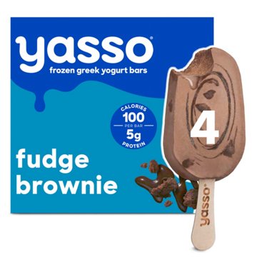 Yasso Fudge Brownie Frozen Greek Yogurt Bars, 4 ct