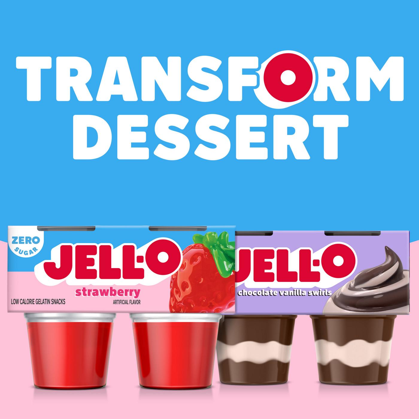 Jell-O Zero Sugar Strawberry Gelatin Snacks; image 5 of 11