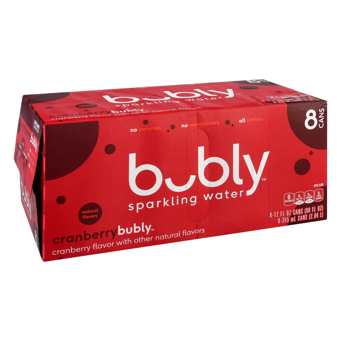 Bubly Cranberry Sparkling Water 12 oz Cans Shop Water at HEB