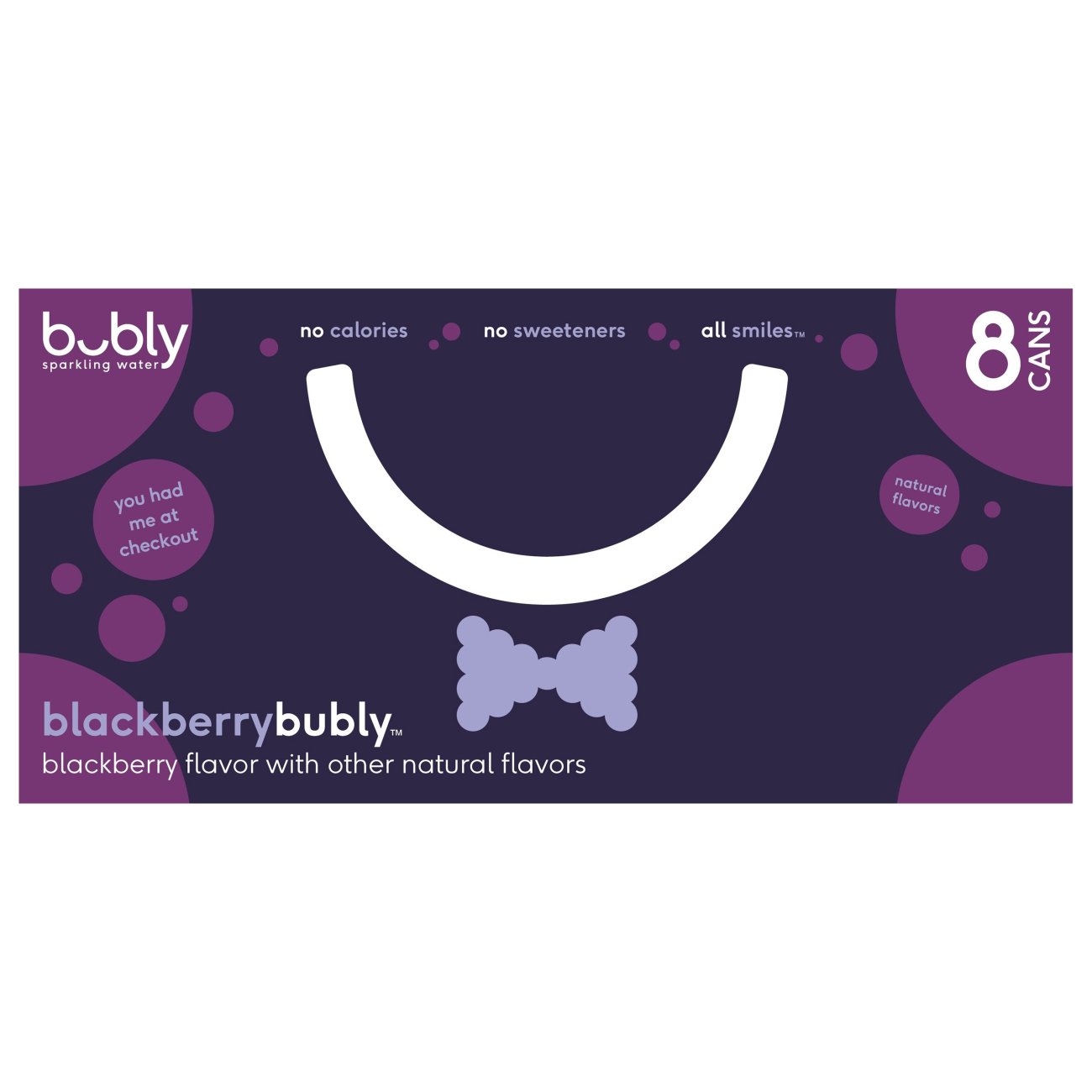 Bubly Blackberry Sparkling Water 12 oz Cans Shop Water at HEB