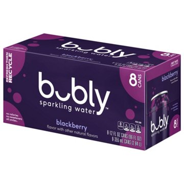 Bubly Blackberry Sparkling Water 8 pk Cans
