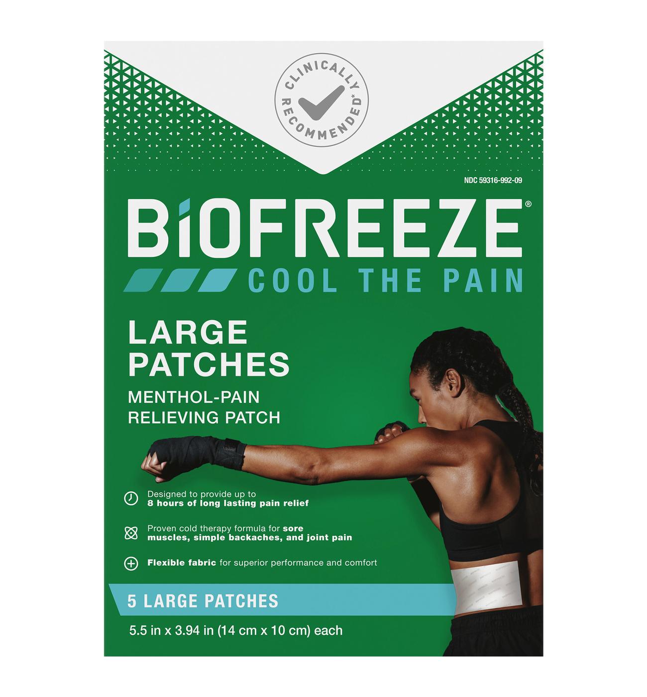 Biofreeze Menthol Pain Relief Patch, Large; image 1 of 4