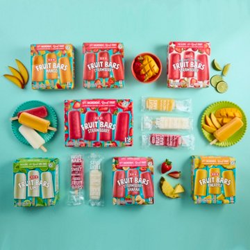 H-E-B Zero Sugar Added Strawberry Frozen Fruit Bars