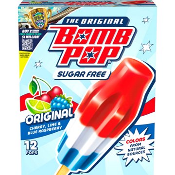 Bomb Pop Original Sugar Free Ice Pops