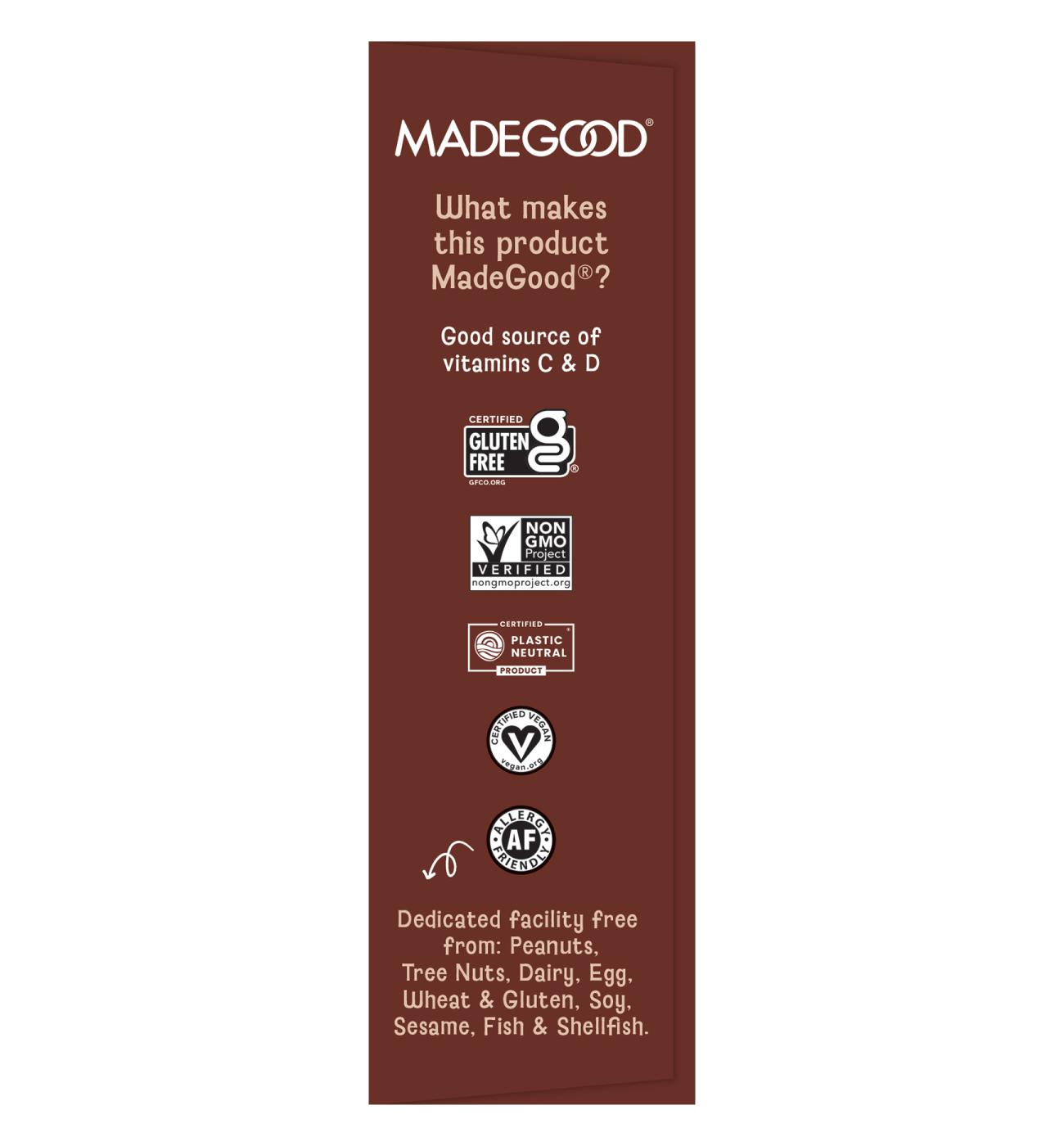 MadeGood Organic Chewy Granola Bars - Chocolate Chip; image 2 of 9