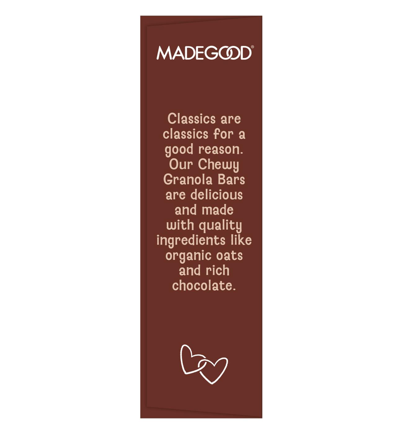 MadeGood Organic Chewy Granola Bars - Chocolate Chip; image 8 of 9