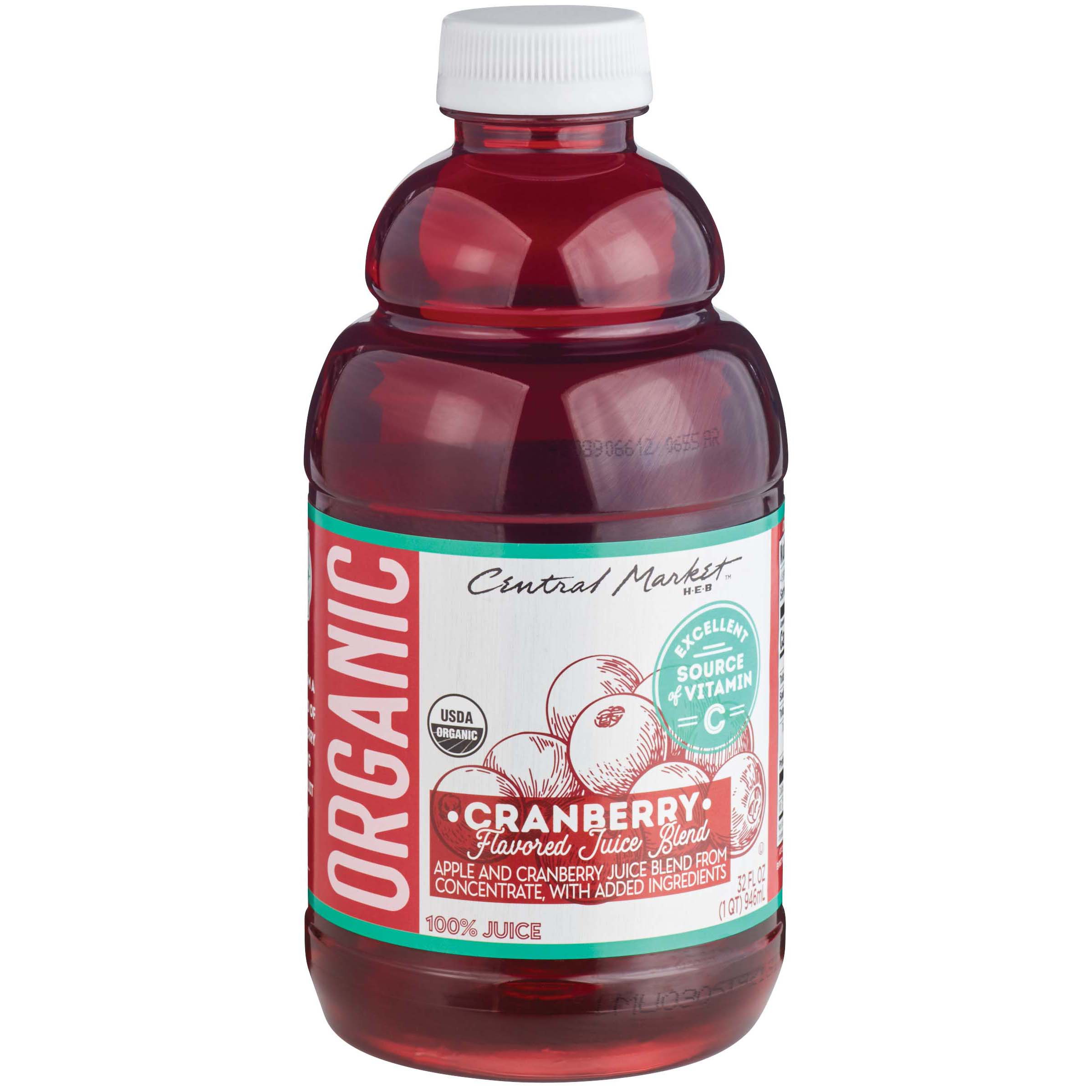 Central Market Organic Cranberry Flavored Juice Blend Shop Juice at HEB