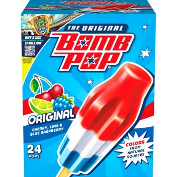 Bomb Pop Original Ice Pops - Value Pack