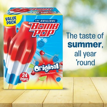 Bomb Pop Original Ice Pops - Value Pack