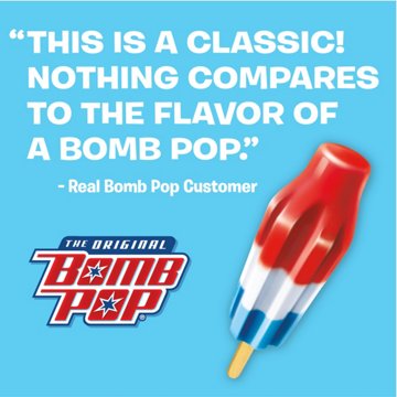 Bomb Pop Original Ice Pops - Value Pack