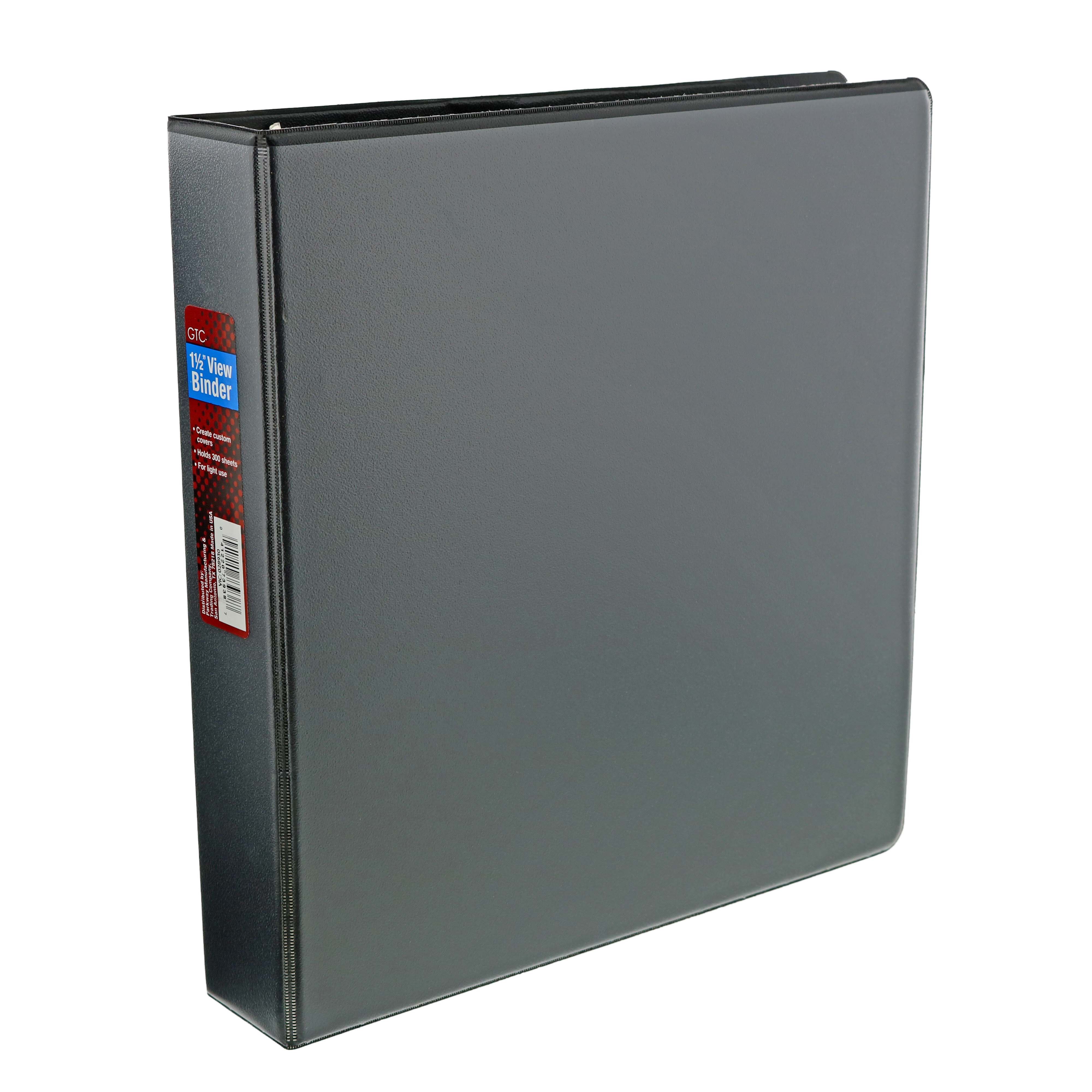 GTC Economy Round Ring View Binder Black Shop School & Office