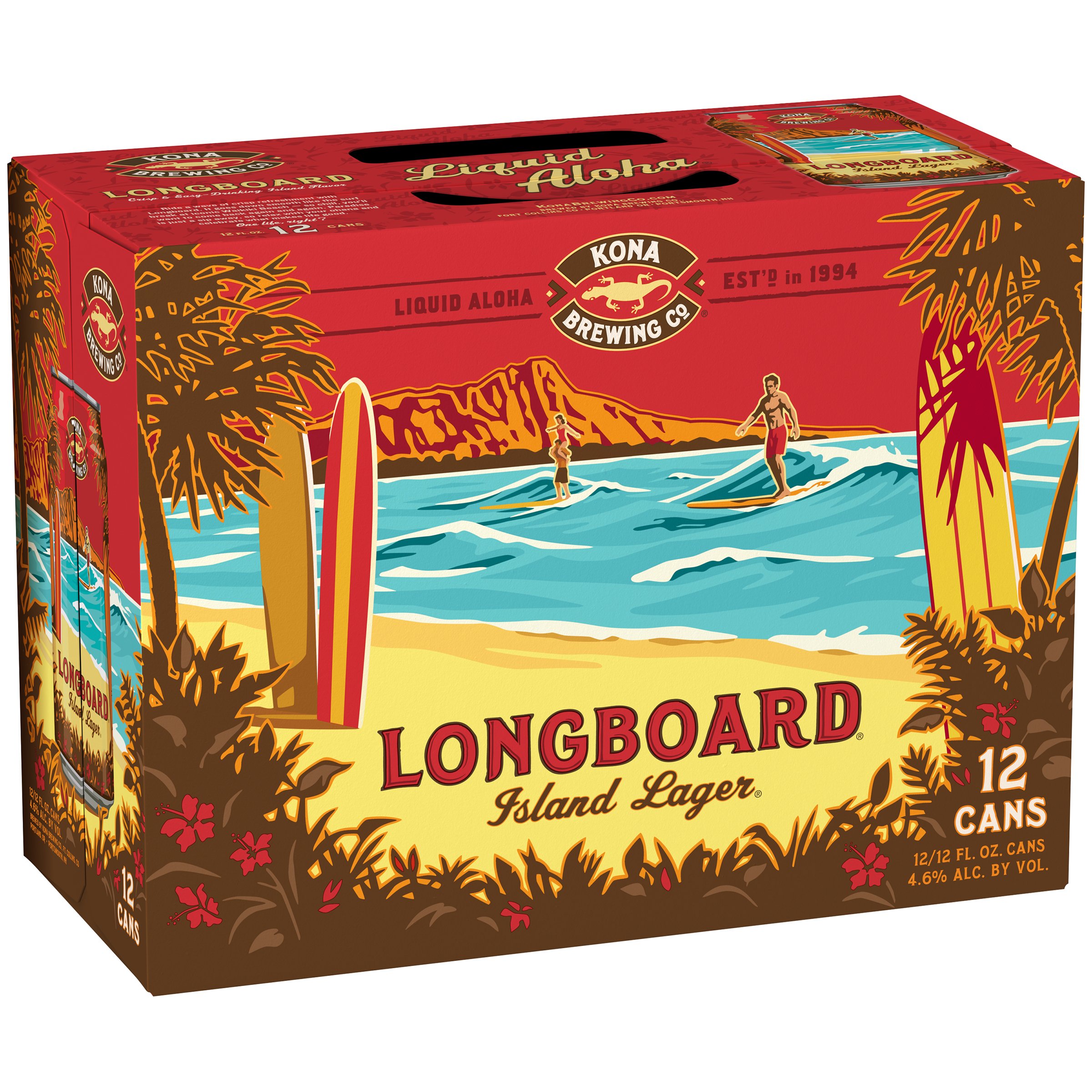 Kona Longboard Island Lager Beer 12 oz Cans - Shop Beer at H-E-B