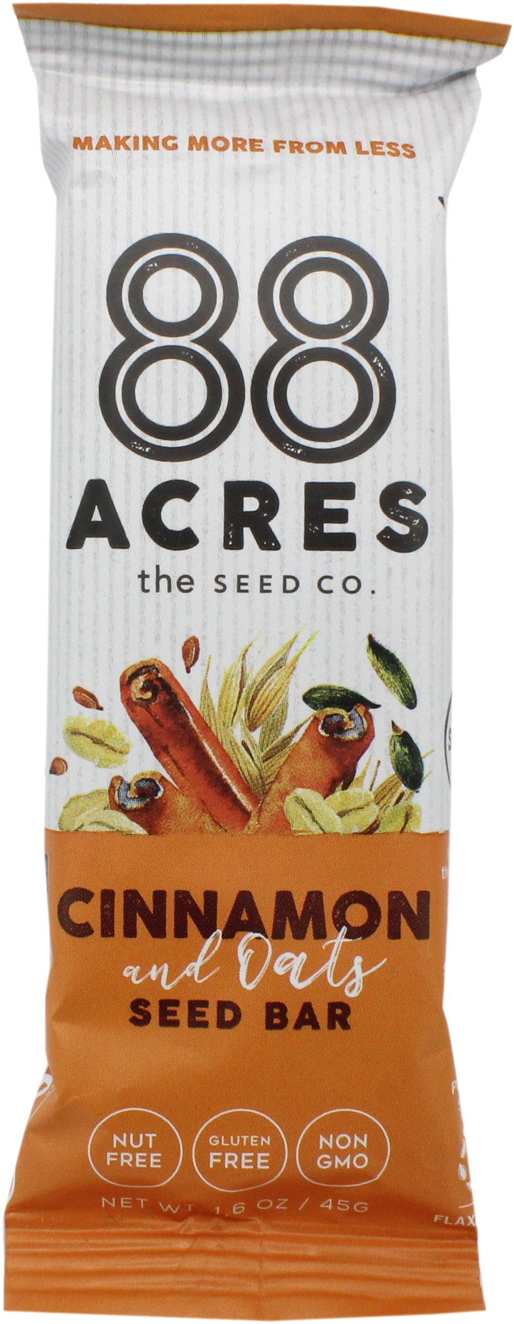 88 Acres Oats & Cinnamon Seed Bar Shop Granola & snack bars at HEB