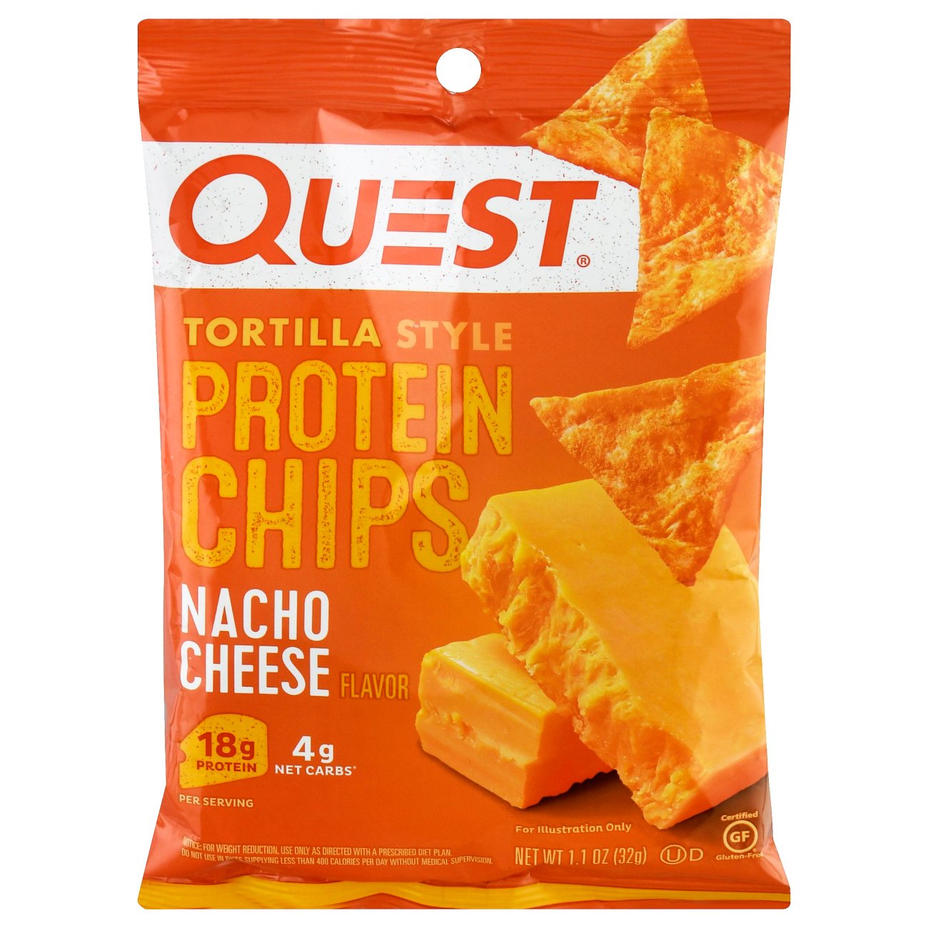 Quest Nacho Cheese Tortilla Style Protein Chips - Shop Snacks & Candy ...