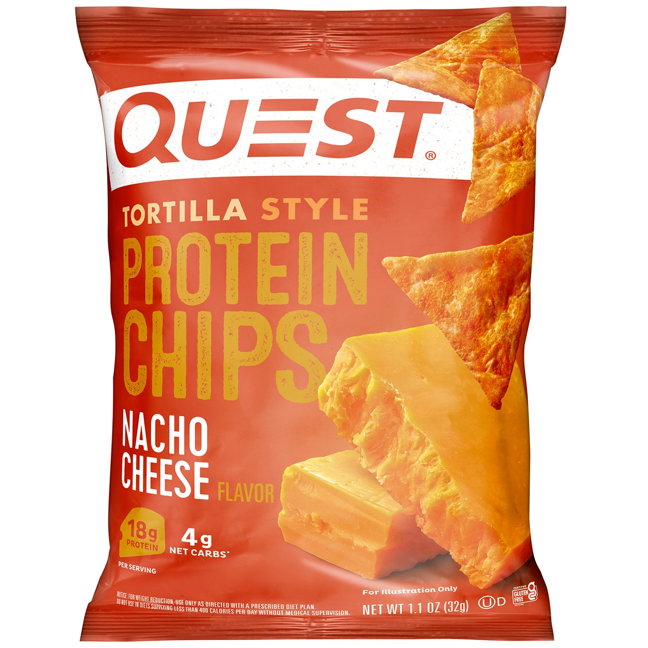 Quest Nacho Cheese Tortilla Style Protein Chips Shop Chips at HEB