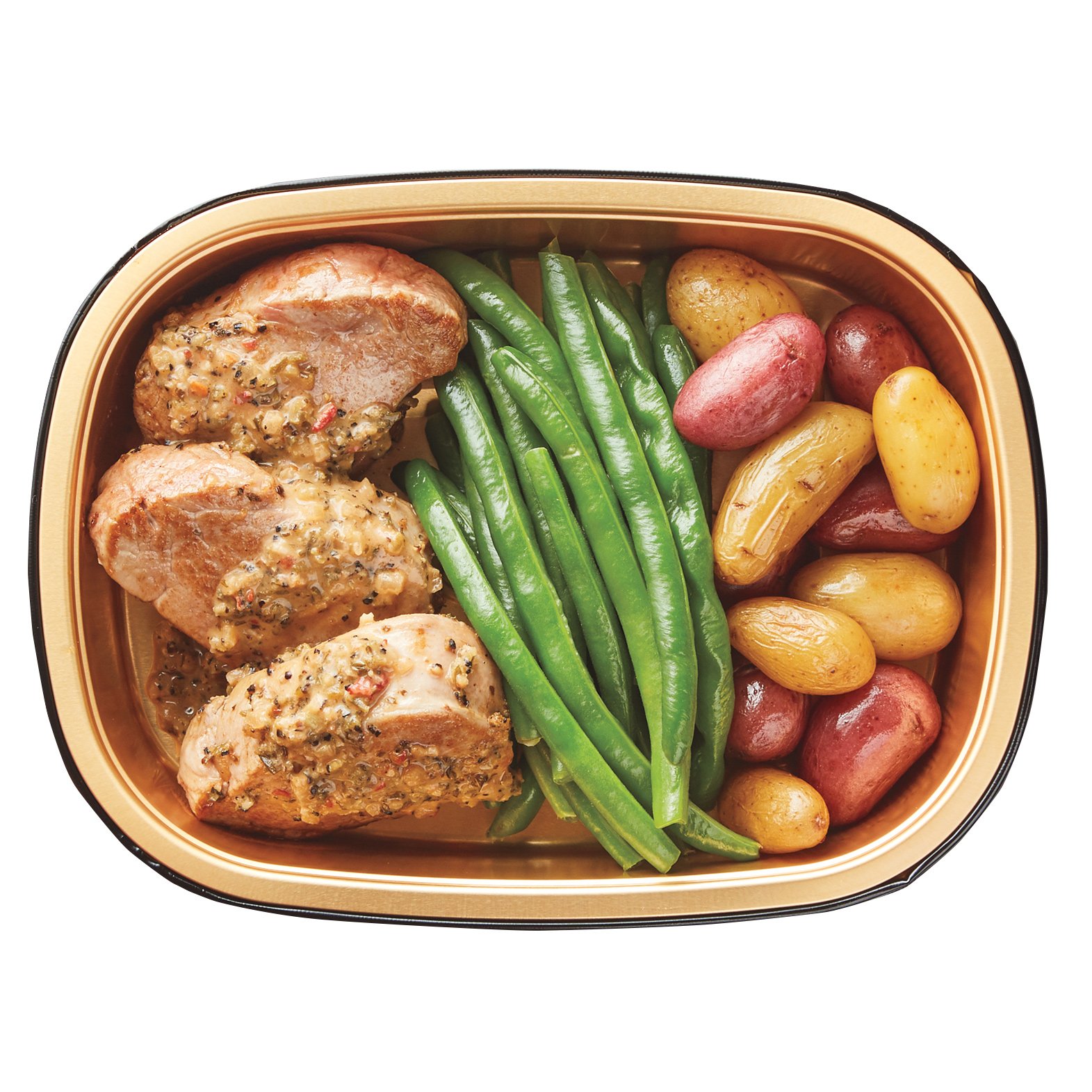 Meal Simple by H-E-B Chipotle Lime Pork Tenderloin, Potatoes & Green Beans, Avg. 1.36 lbs
