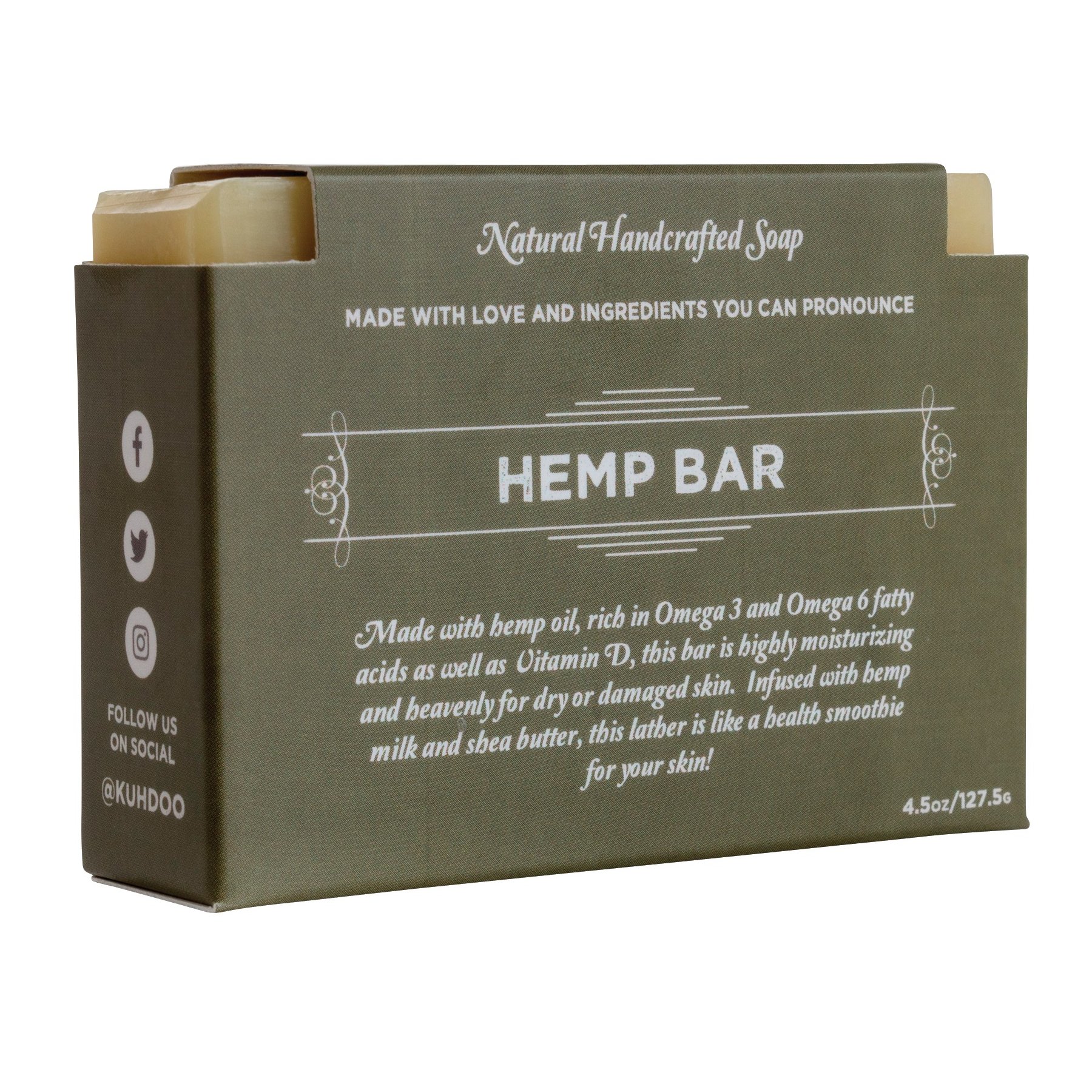 Kuhdoo Hemp Bar Soap - Shop Cleansers & Soaps At H-E-B