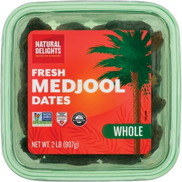 Natural Delights Fresh Whole Medjool Dates, 2 lbs