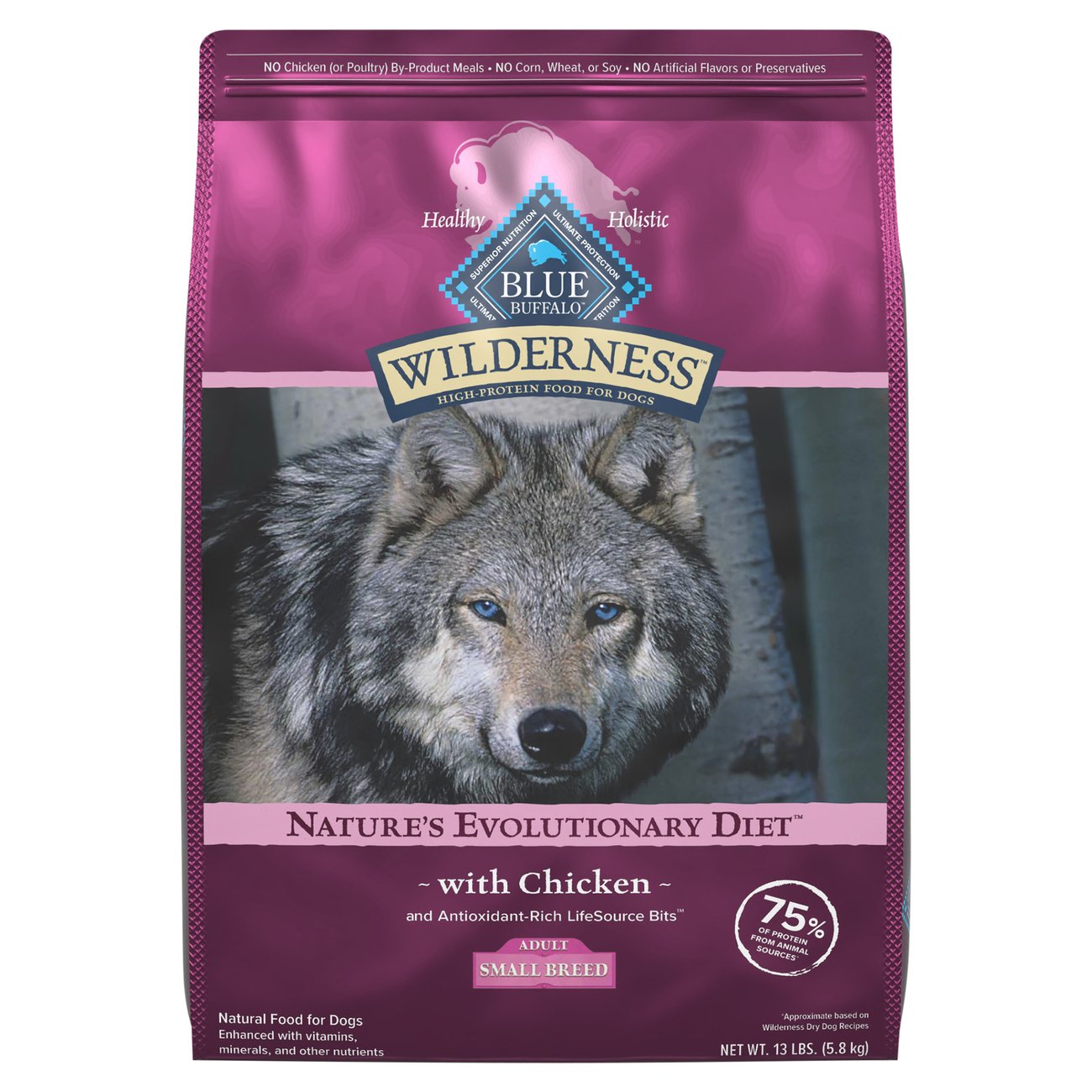 Blue Buffalo Wilderness Small Breed Chicken LifeSource Bits Dry